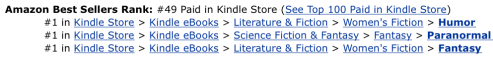 Amazon  rank 49 on 10-01-14